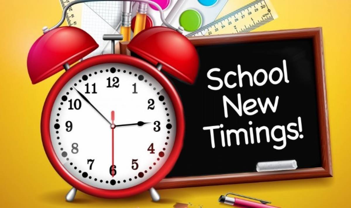 School timings changed