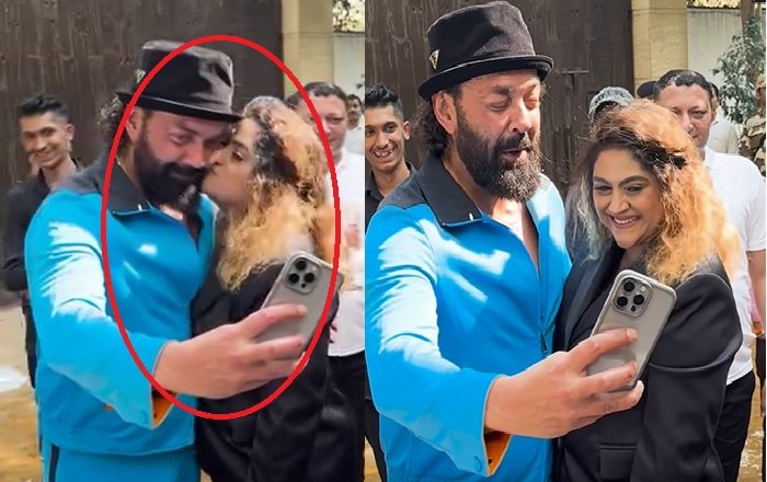 Bobby Deol Kissed By Fan