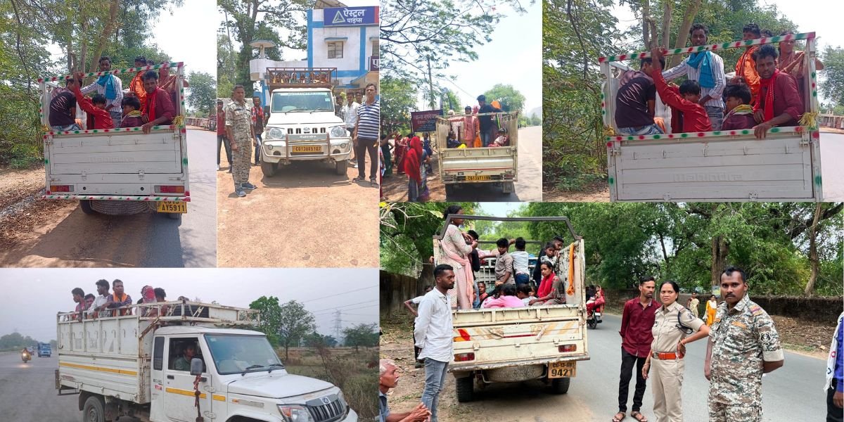 रायगढ़ में मालवाहक वाहनों