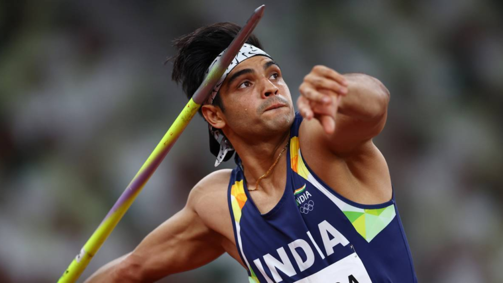 neeraj chopra in javeline 1