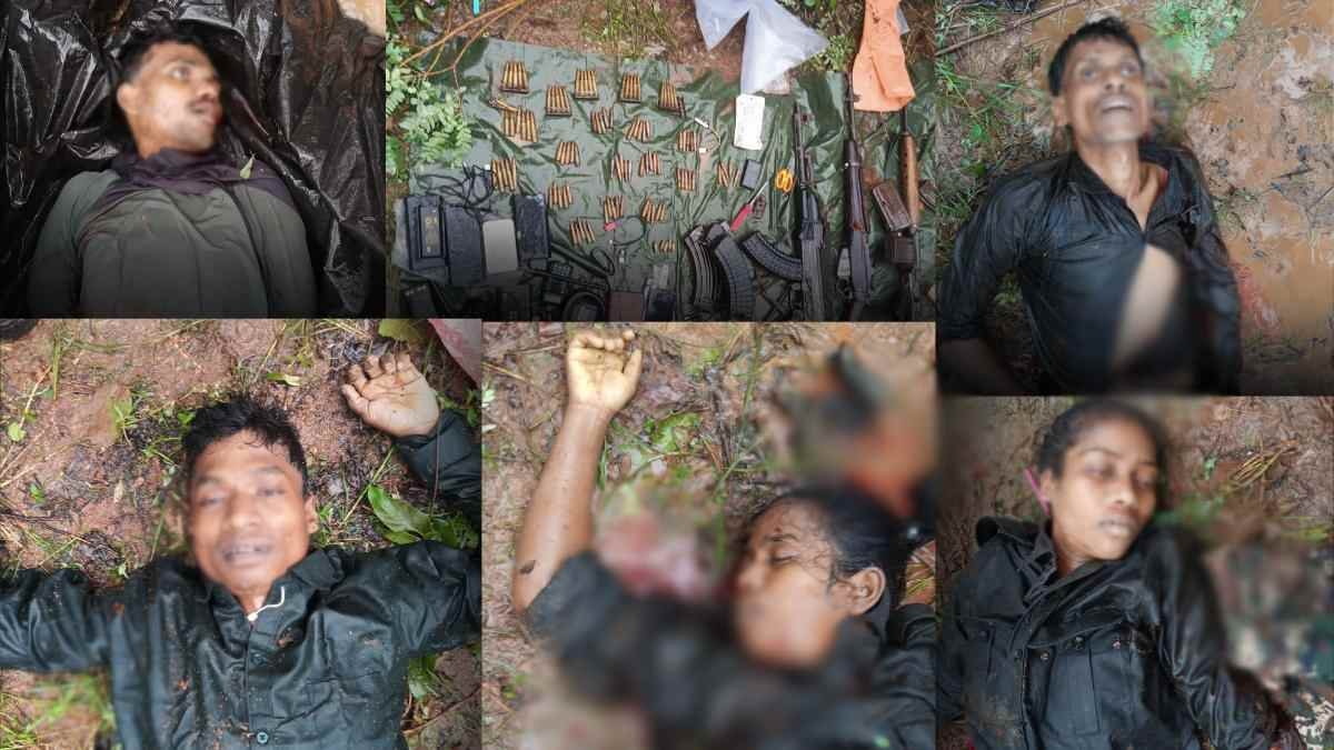Naxalite Encounter: Police Naxalite encounter on Chhattisgarh-Telangana border, 6 Naxalites killed